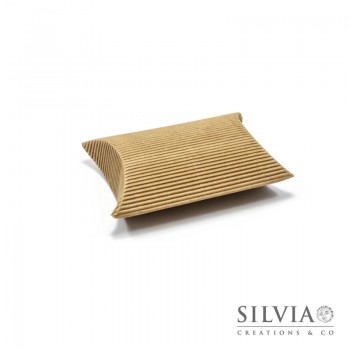 Busta onda avana per bomboniere 85x85x30mm