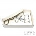 Scatola combinata pelle bianca per bomboniere 165x110x40mm