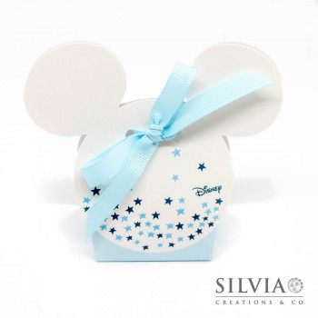 Scatolina Mickey mouse con stelle per bomboniere 