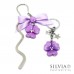 Segnalibro con fiore viola del pensiero
