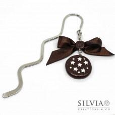 Segnalibro bacchetta rodio con biscotto pan di stelle