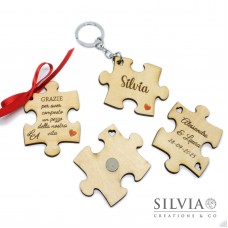 Segnaposto magnete portachiavi puzzle personalizzato Segnaposto magnete portachiavi puzzle personalizzato