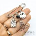 Spilla a tema HP e charms per sciarpa o cardigan Spilla a tema HP e charms per sciarpa o cardigan