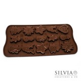 Stampo Silikomart Bottoni di Natale - Choco Xmas Buttons